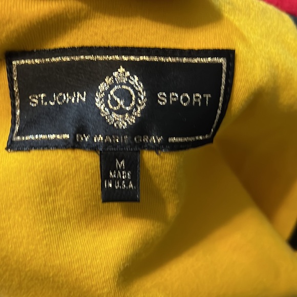 St. John Sport by Marie Gray Black Zippered Sweater - Picture 5 of 7